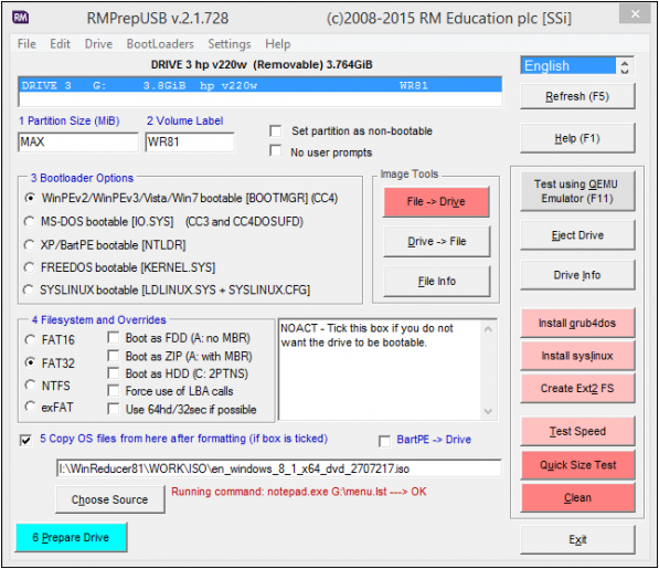 Boot iso